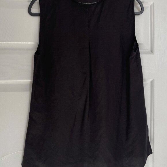 KOBI HALPERIN RAQUEL BLOUSE Linen Black Size M - Picture 4 of 8